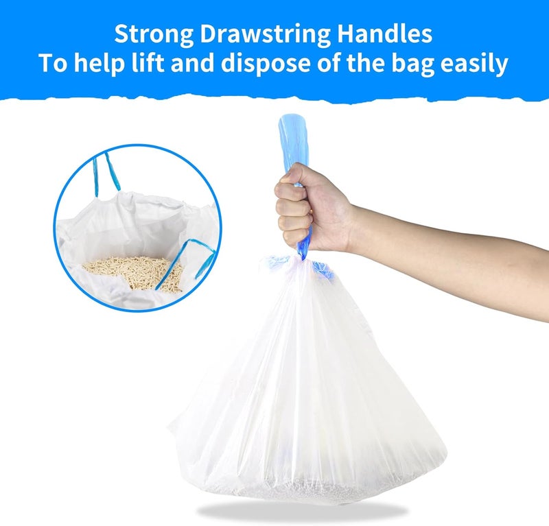 BCHARYA 120 Count Extra Large Cat Litter Box Liners, Cat Litter Waste Receptacles Bags for Cleanpethome Self Cleaning Litter Box - Image 3